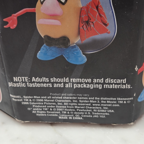 Mr Potato Head Spiderman Spider Spud Collector Set, SpiderMan 3 From 2006, NEW! - Picture 12 of 16